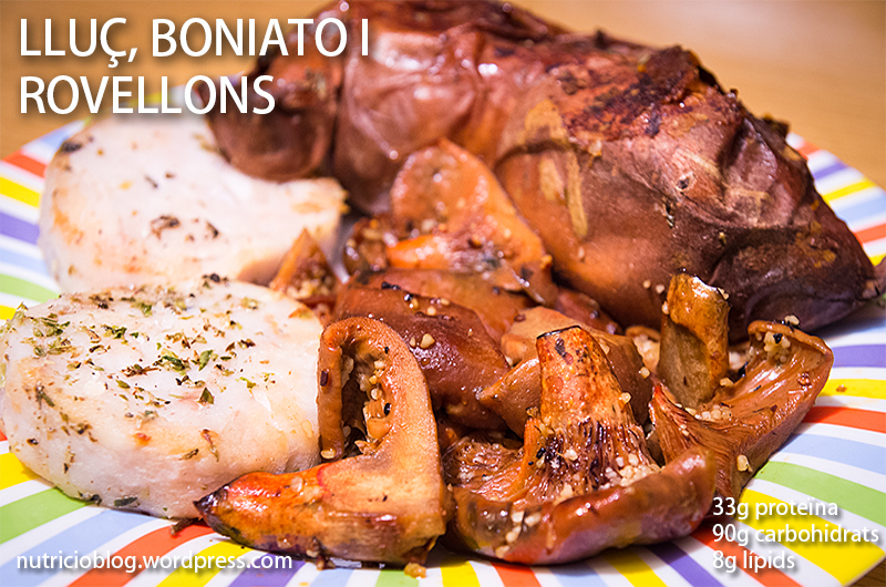 Menjar #2 - Boniato, llu&ccedil; i rovellons