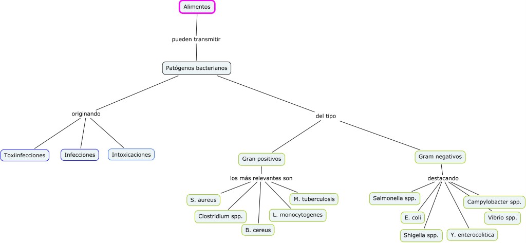 Mapa conceptual UD2 Higiene y seguridad de los alimentos