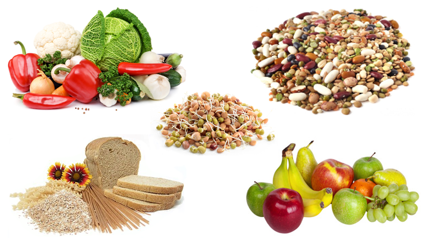 Verdures, llegums, cereals, fruites i fruits secs són les principals fonts de carbohidrats